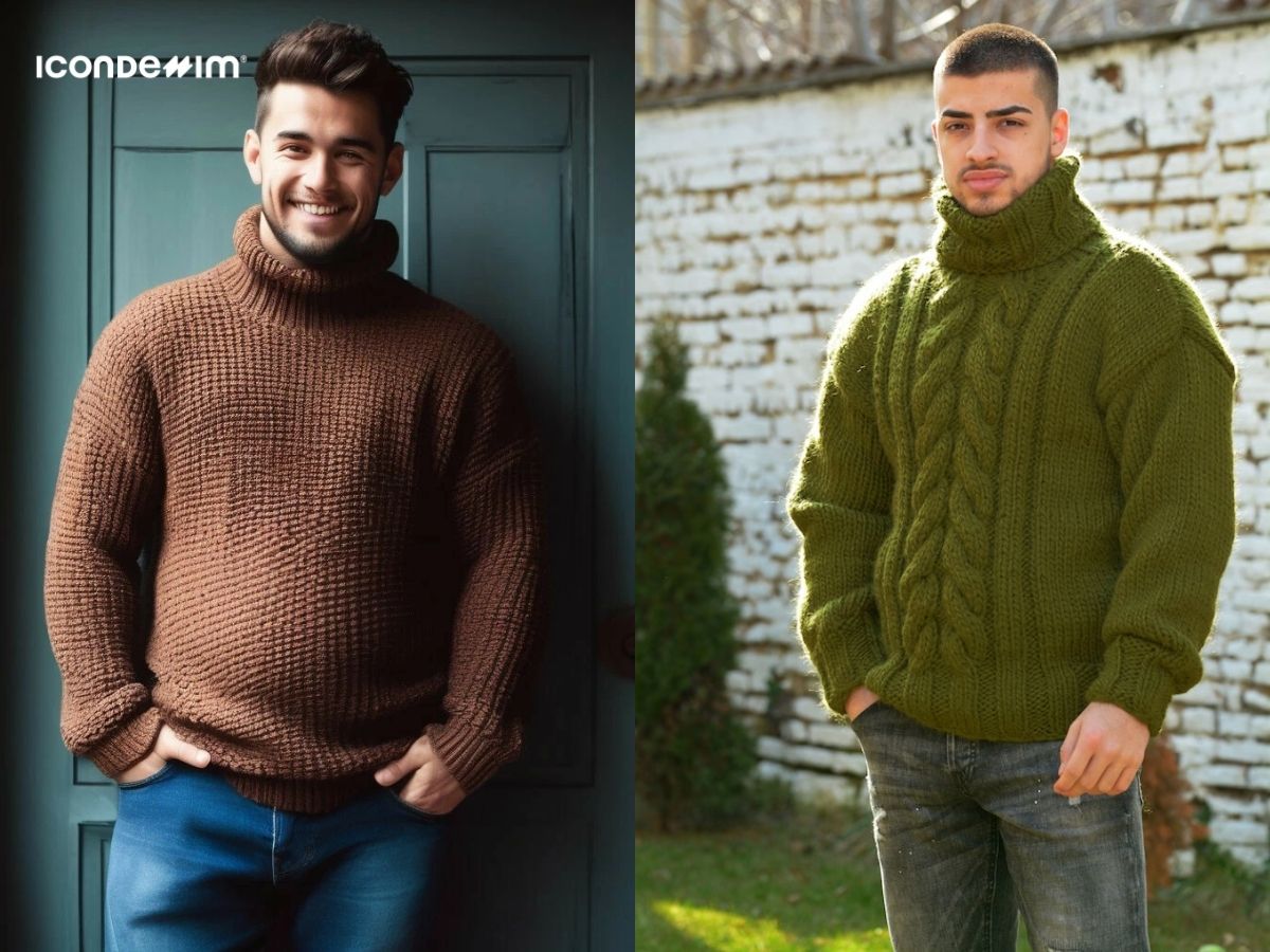 Áo len oversize ngày lạnh cho nam béo bụng