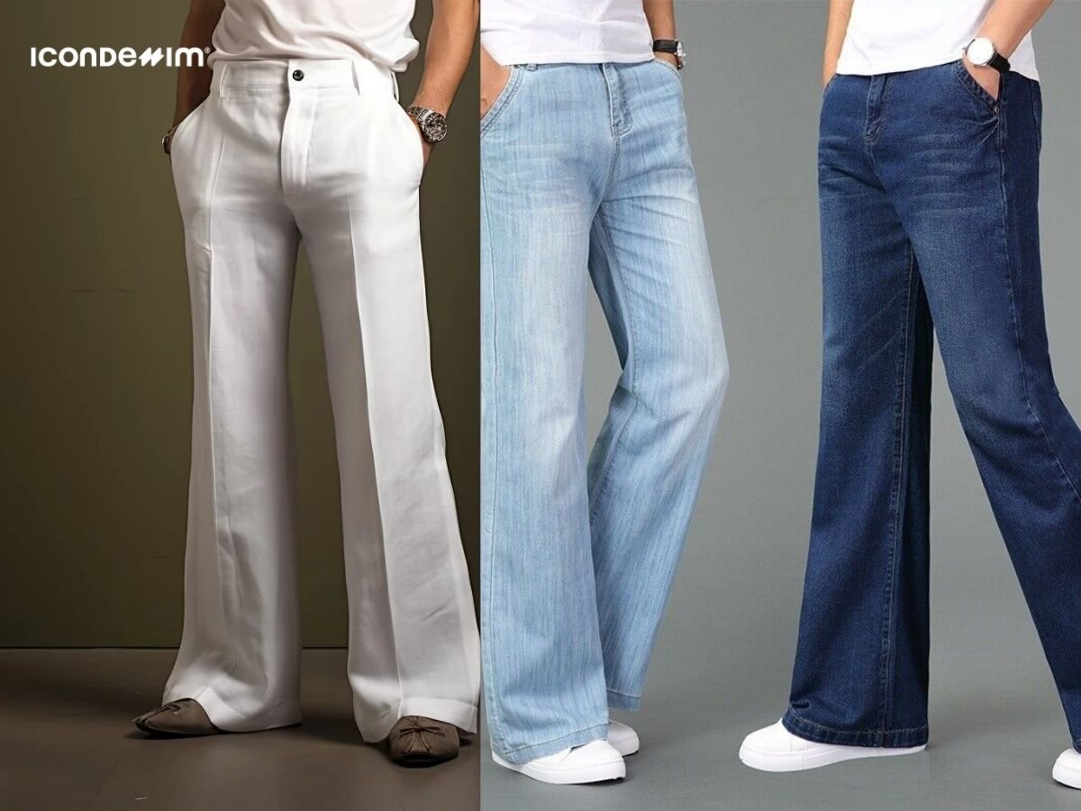 Nam đùi to nên mặc quần ống loe