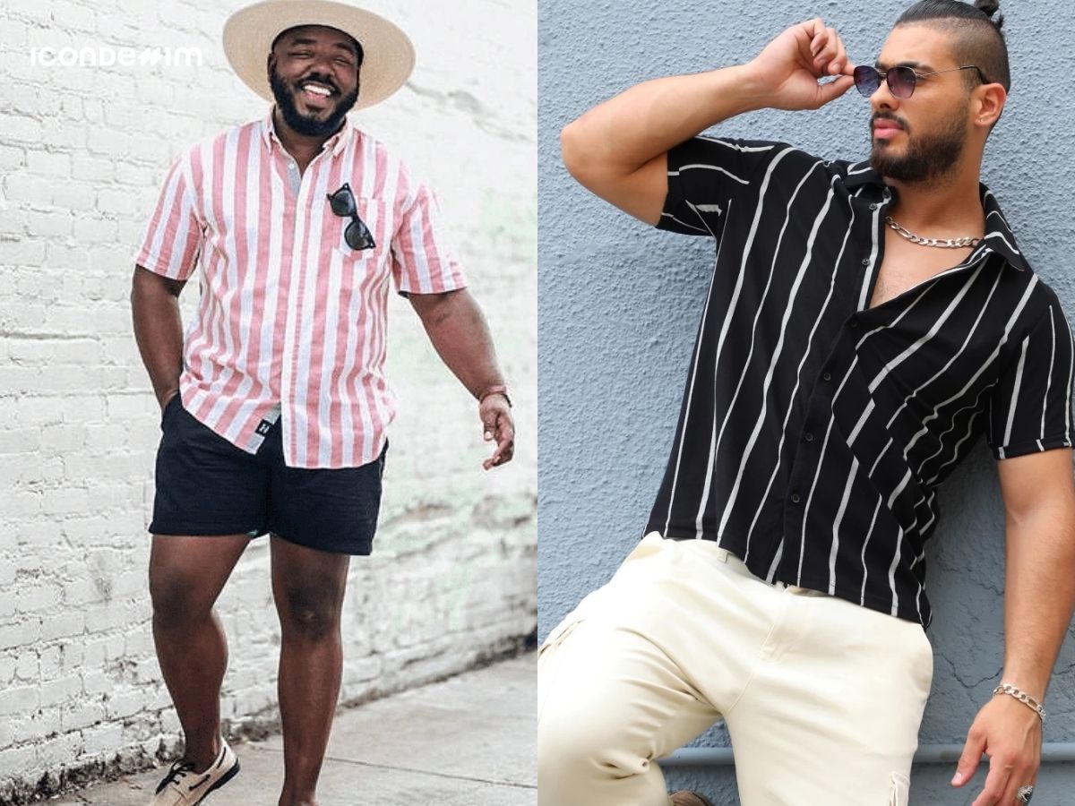 Nam giới có vóc dáng đầy đặn nên ưu tiên trang phục kẻ sọc dọc