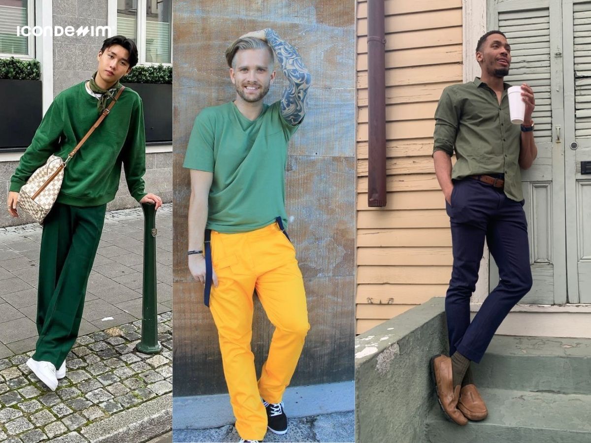 Phối màu với áo xanh lá theo các nguyên tắc cơ bản