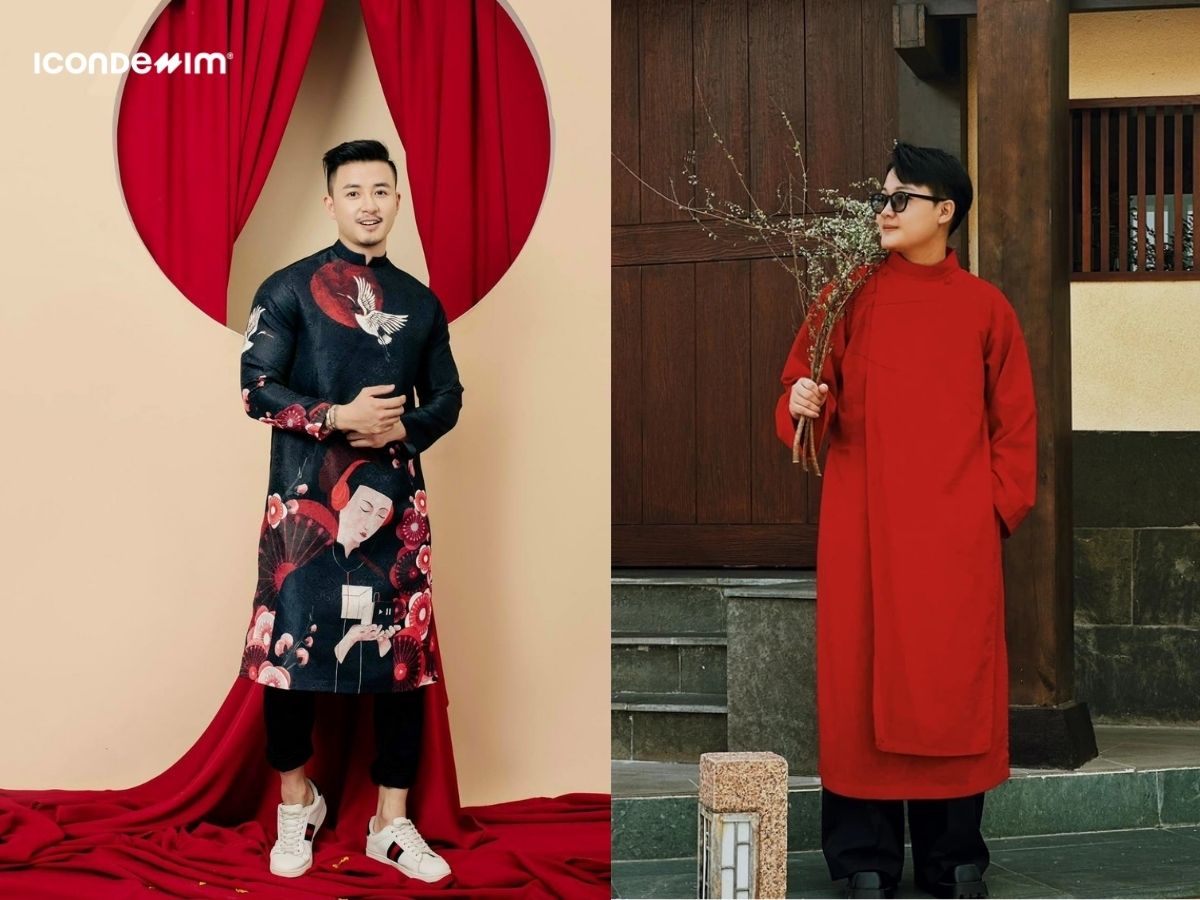 Phối đồ tết nam với trang phục truyền thống