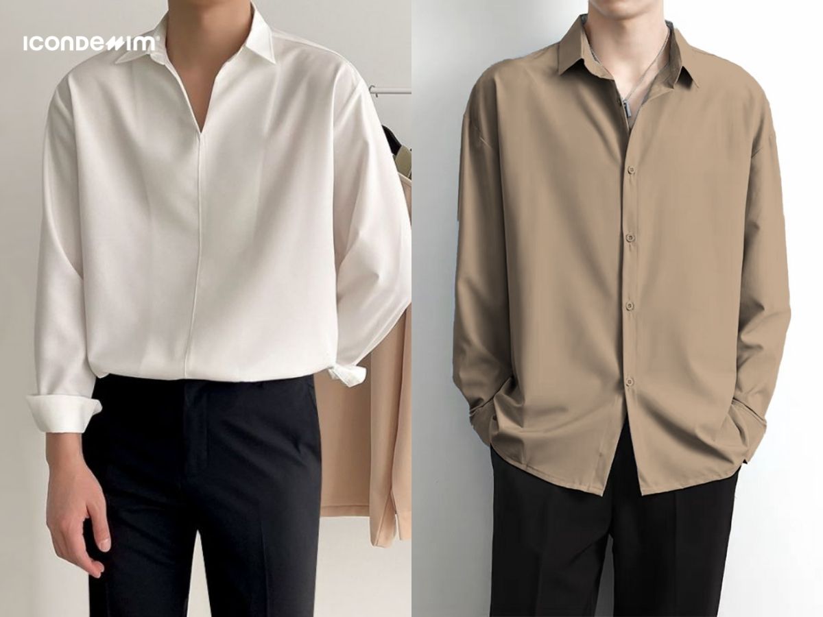 Dáng người gầy, cao mặc áo form rộng giúp tôn dáng