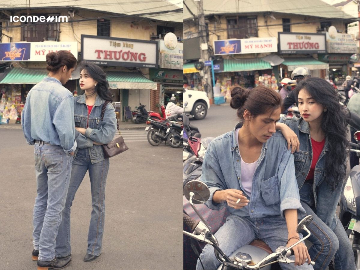 Phối set đồ denim on denim cho nam giới
