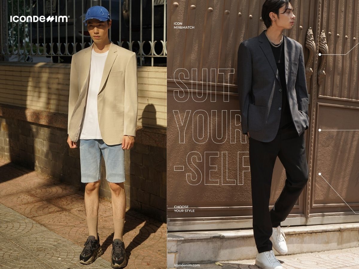 Outfit với áo blazer/vest