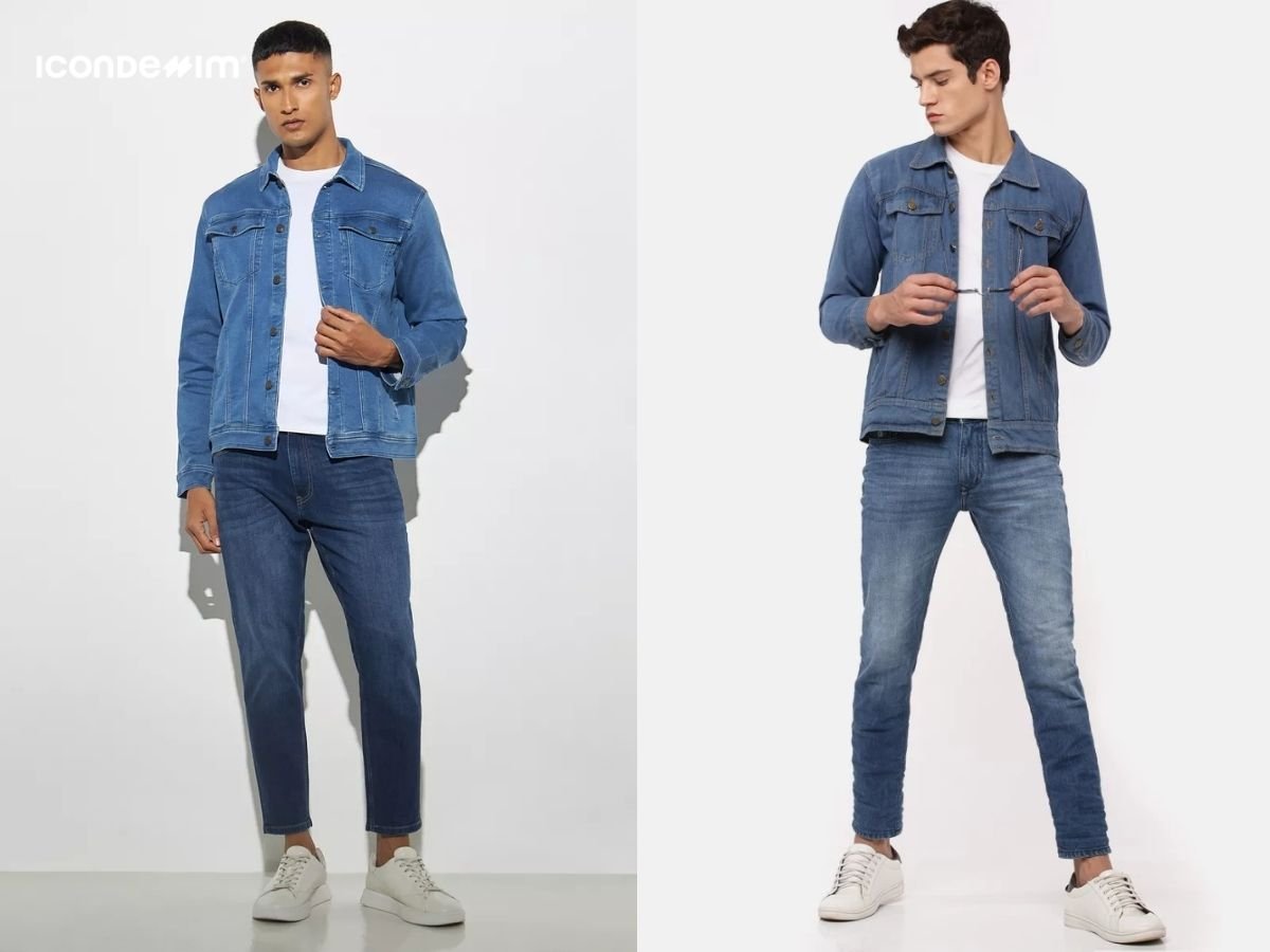 Phối áo denim phong cách smart casual