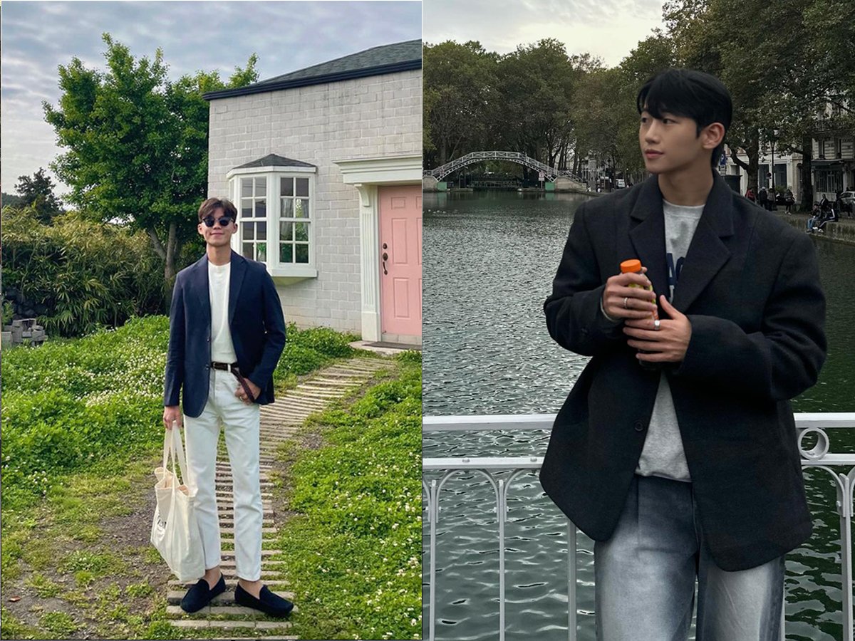 Áo Khoác Blazer phối với áo thun basic và quần jean