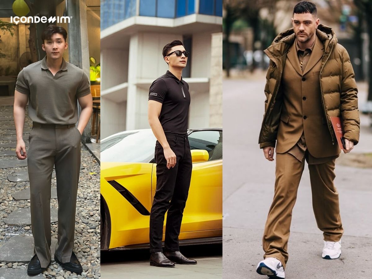 Phối đồ với gam màu tối ton-sur-ton