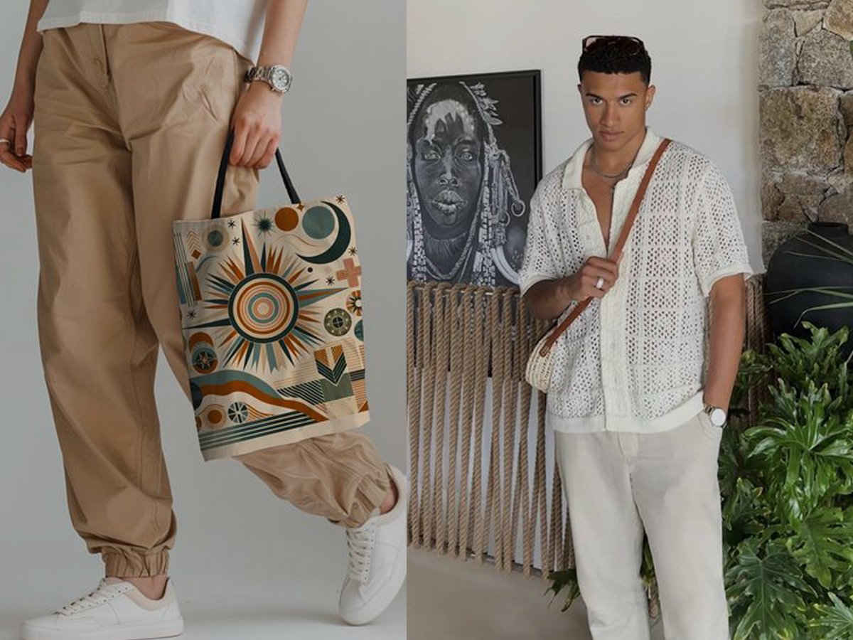 Phối đồ phong cách Bohemian với túi tote