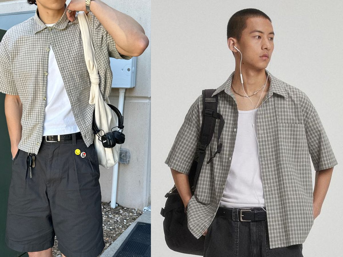 Kết hợp quần ống rộng với áo sơ mi Cuban