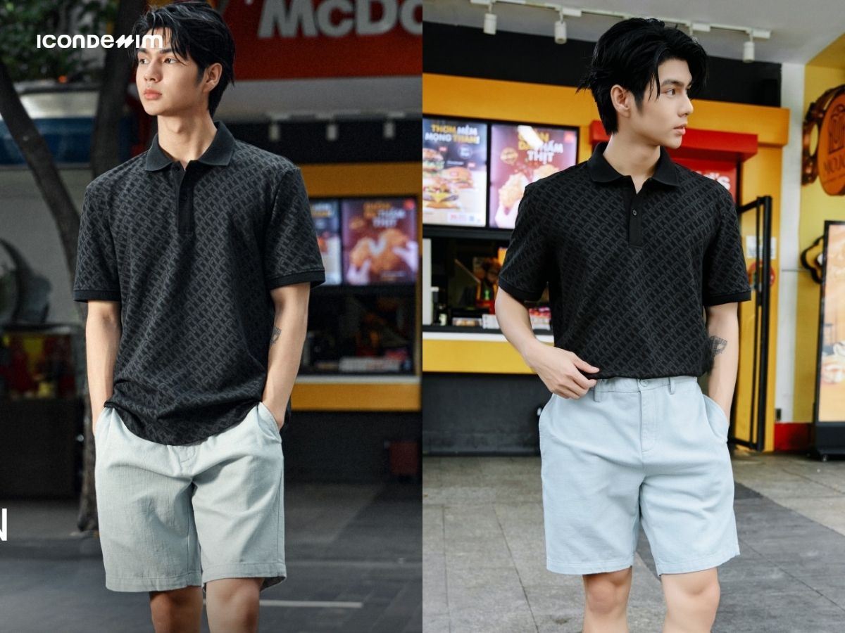 Cách phối đồ quần short nam