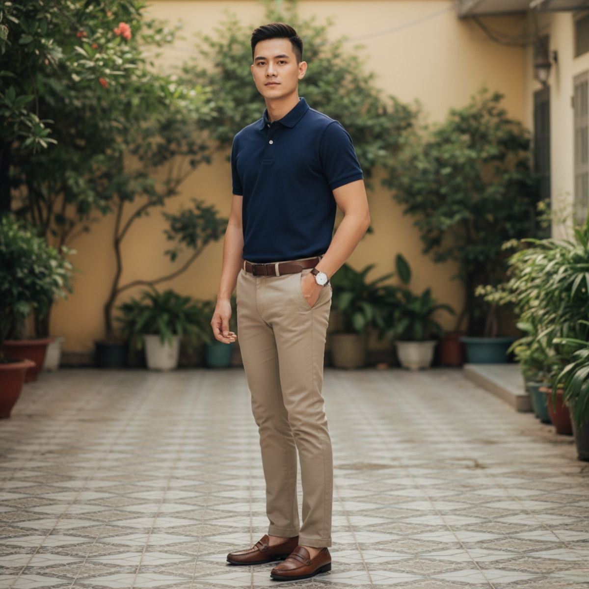 Phối outfit đám cưới tại nhà