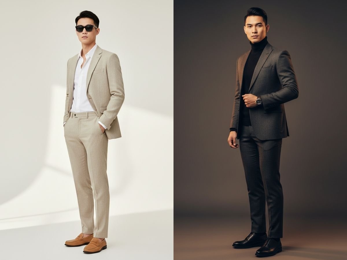 Trang phục đi đám cưới cho nam theo mùa