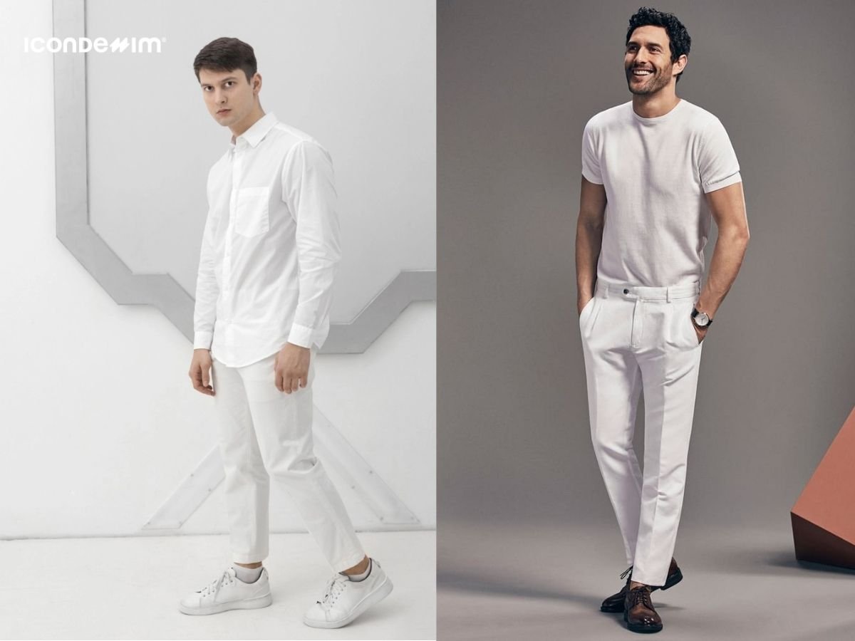 Phong cách white on white là sự kết hợp các item cùng màu trắng