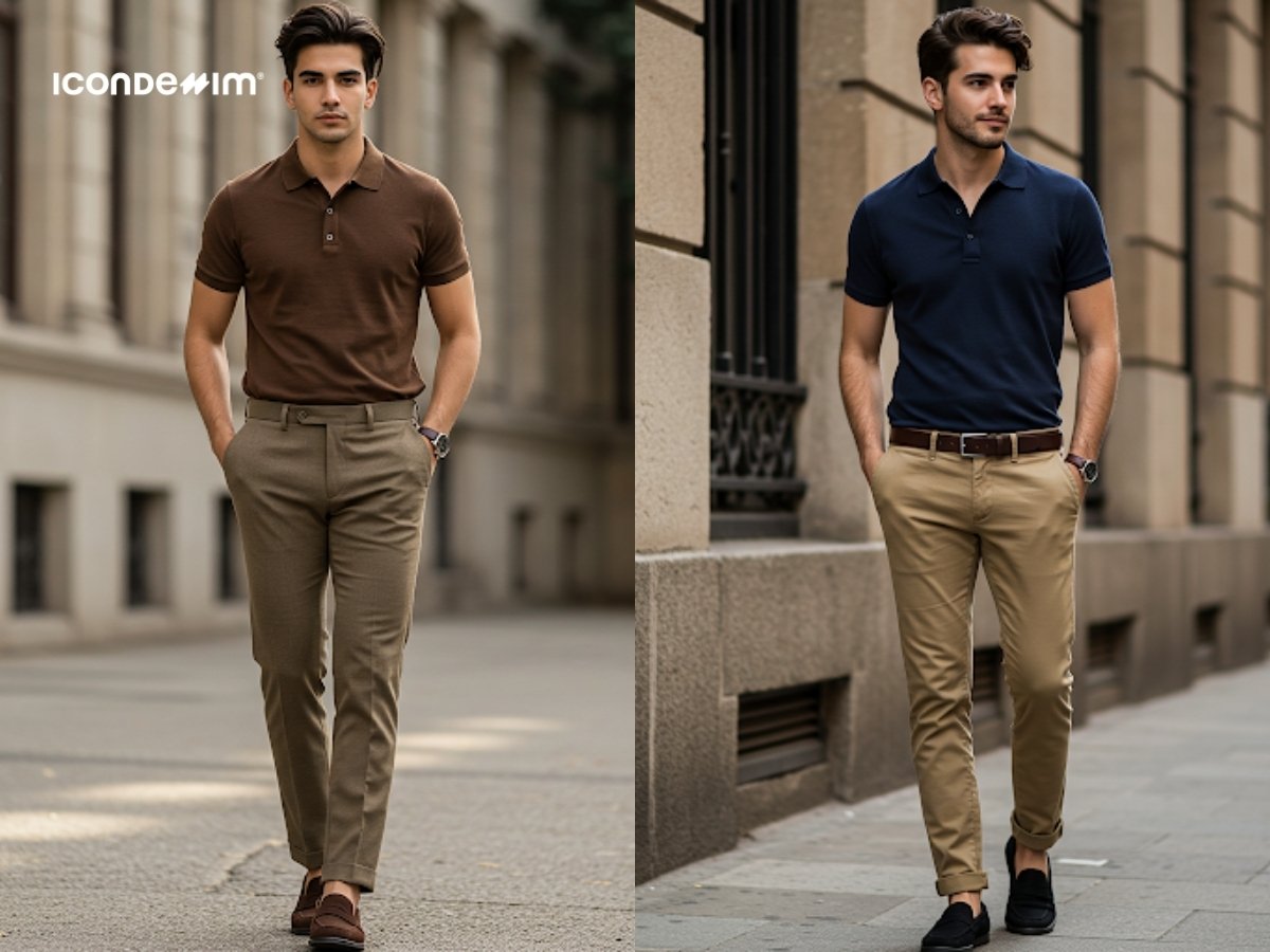Áo polo, quần kaki và giày lười - outfit mùa hè cho dân văn phòng