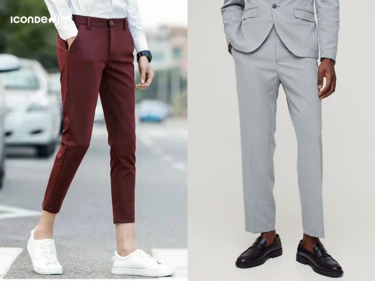 Quần Cropped Pants có độ dài trên mắt cá chân