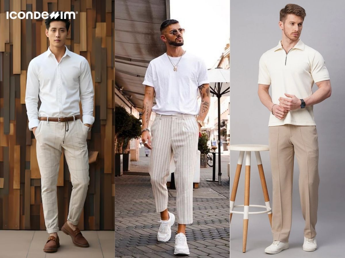 quan-be-voi-ao-mau-trang_f86dcd5aef7b4323886561fe8e3b2f77 Phối đồ quần màu be với áo màu trắng