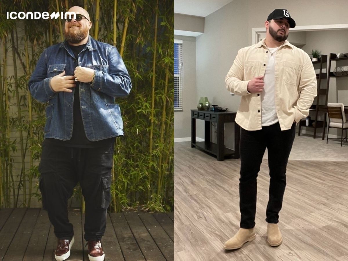 Diện quần jeans áo áo denim cho nam mập cao 1m7