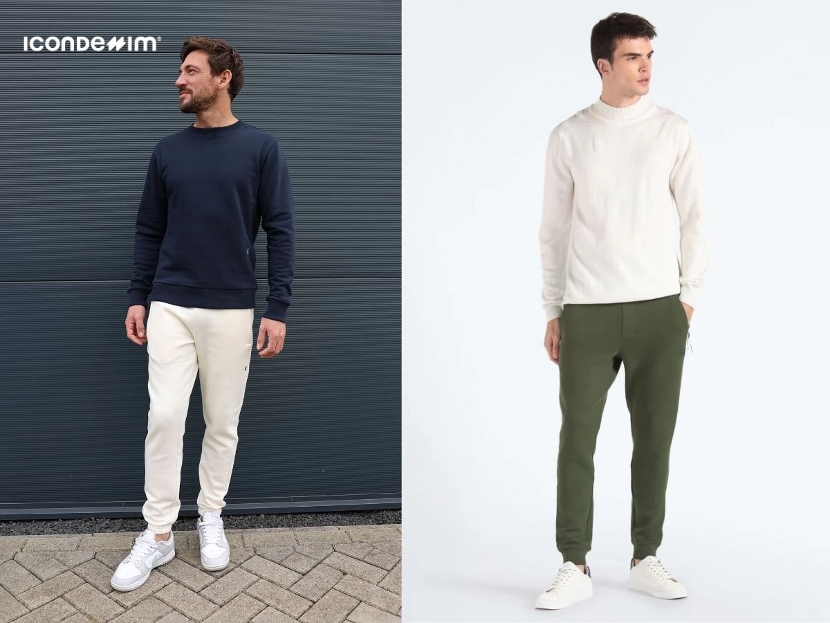 Phối đồ với quần jogger nam và áo sweater