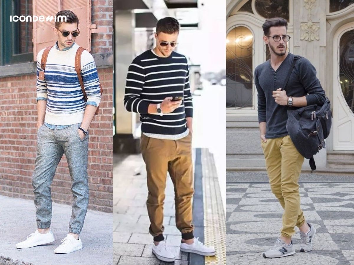 Quần jogger và áo len giữ ấm mùa đông