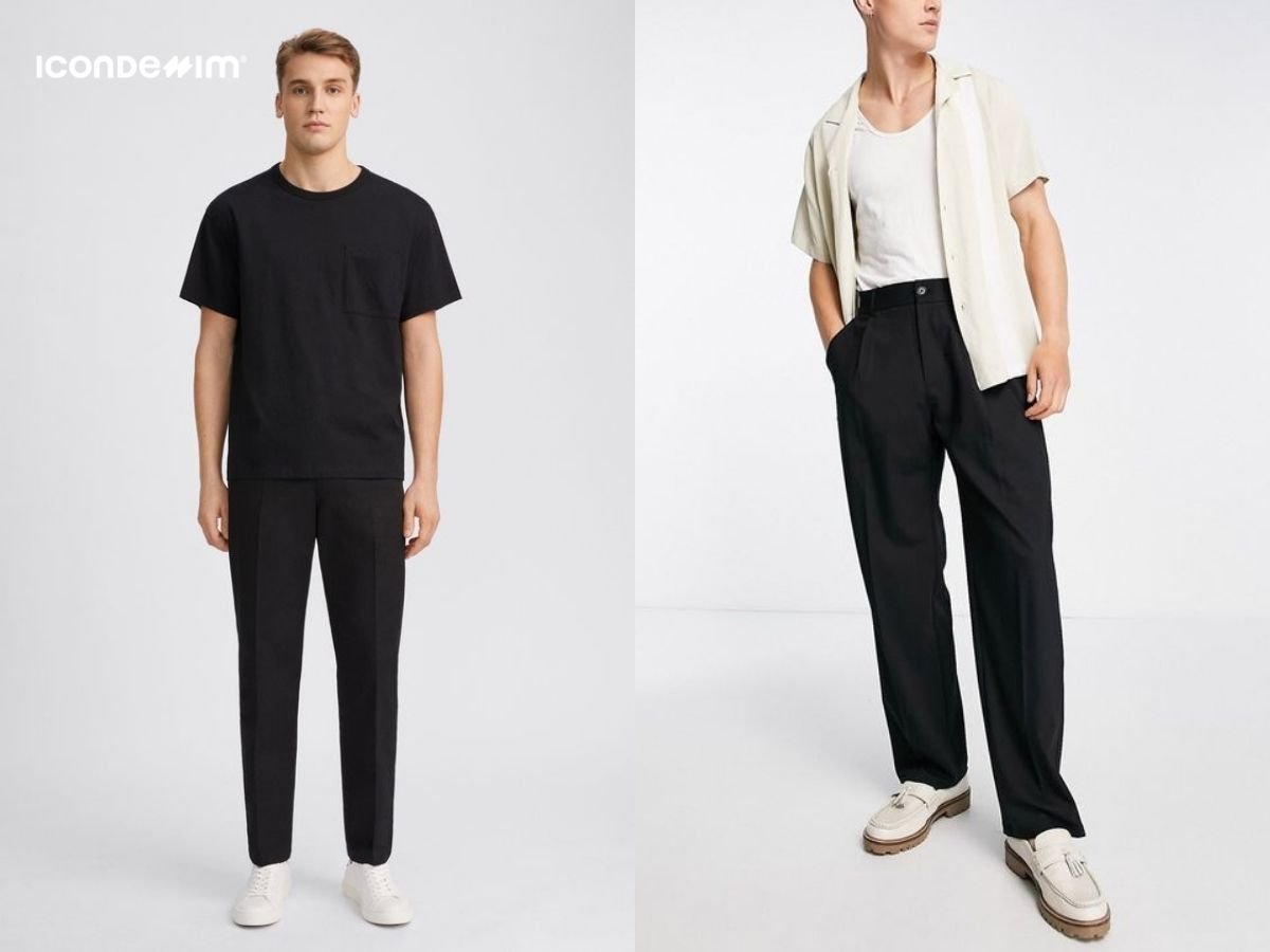 quan-tay-den-va-ao-thun_7c99fde0cfab439bbe66a2c29fa62435 Phối đồ với quần tây đen nam và áo thun