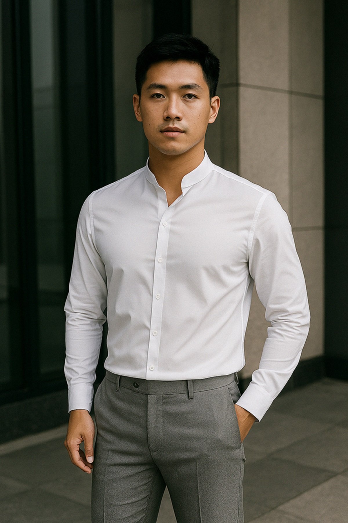 quan-xam-phoi-ao-so-mi-trang_4c7e149e9e8144639e14090ae9bf3c27 Quần xám phối áo sơ mi trắng