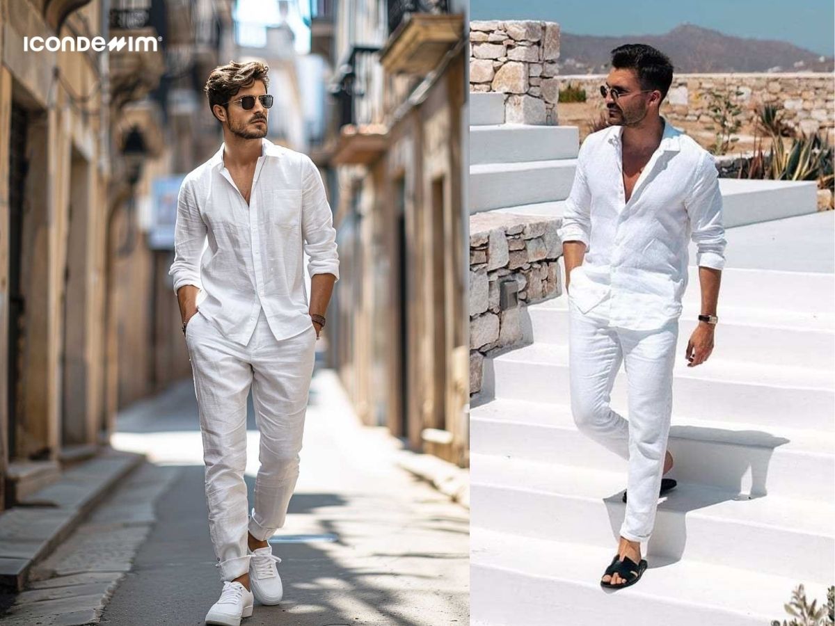 Set đồ all-white đi cùng phụ kiện, tạo vẻ đẹp riêng cuốn hút