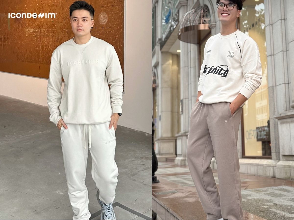 Áo sweater và quần nỉ