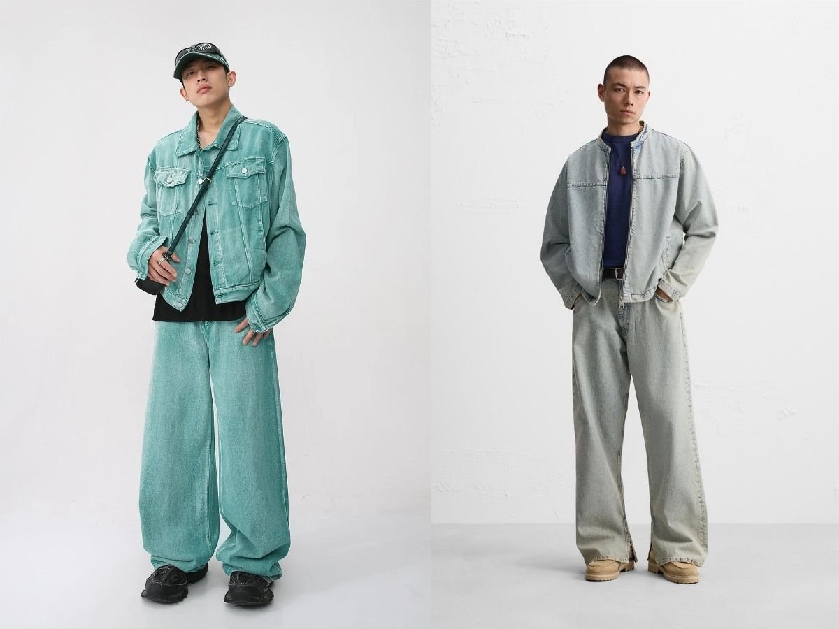 Set đồ denim on denim tạo vẻ ngoài phong trần, cuốn hút