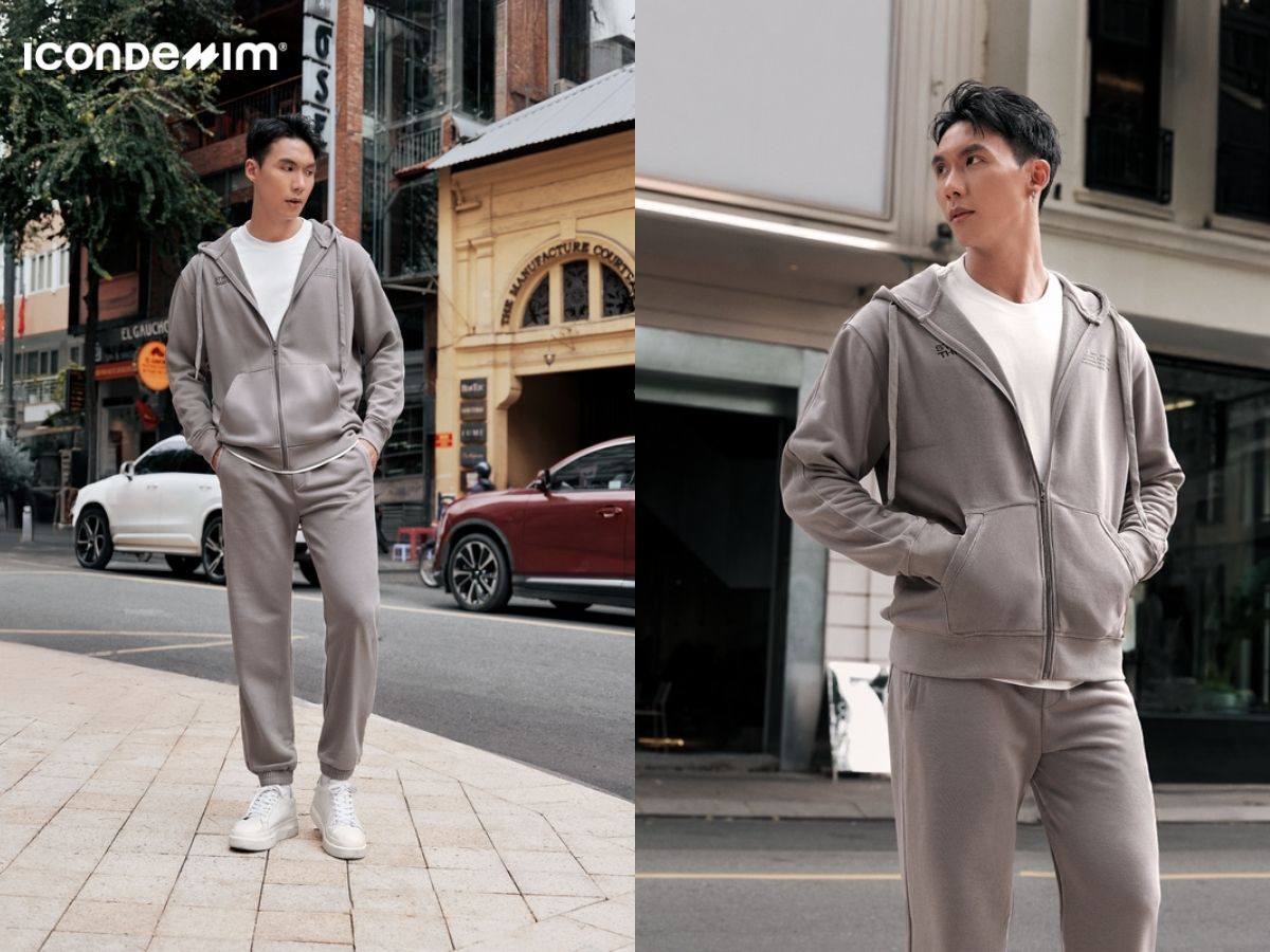 Diện set đồ nỉ thời trang vào ngày Noel se lạnh