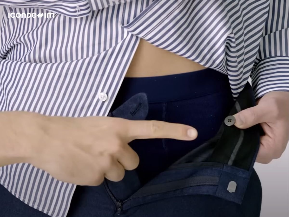 Sử dụng khuy phụ để giữ áo sơ mi cố định