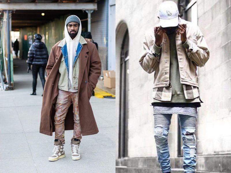 Phong cách Streetwear với áo bomber và quần cargo
