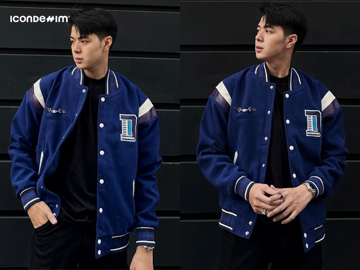 Áo khoác varsity giữ ấm mùa đông phong cách