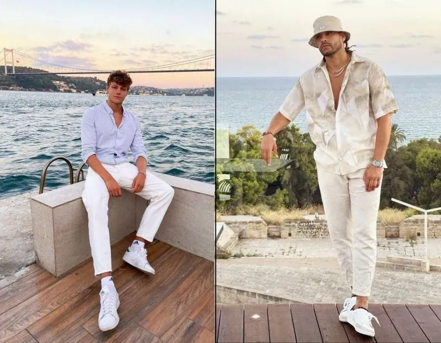 Áo sơ mi và quần tây đi biển là cách phối đồ tuyệt vời dành cho nam trong năm 2022