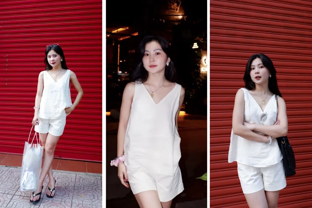 1-jpg-ct6l Phối áo tank top linen với quần short