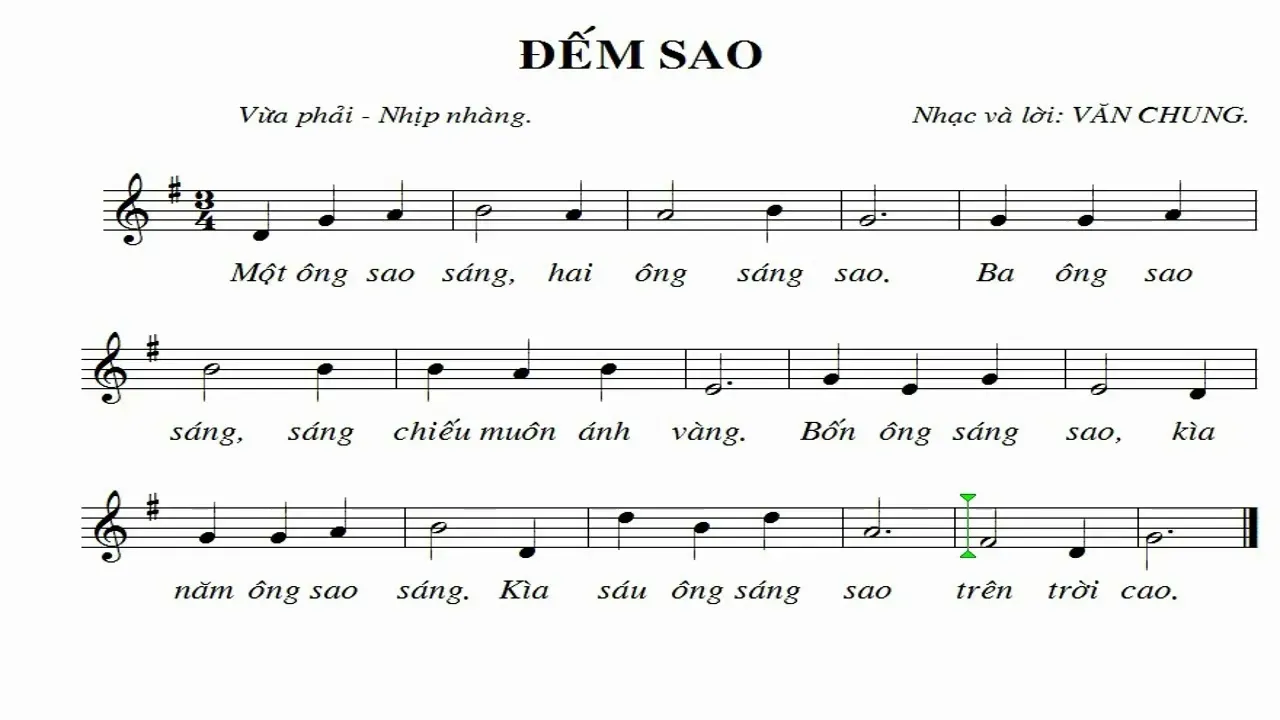 Bài hát trung thu Đếm sao