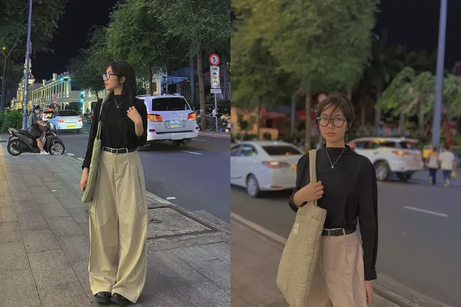 Chiếc áo thun nữ cổ cao mang đến một vẻ đẹp thanh lịch, quý phái hơn hẳn.