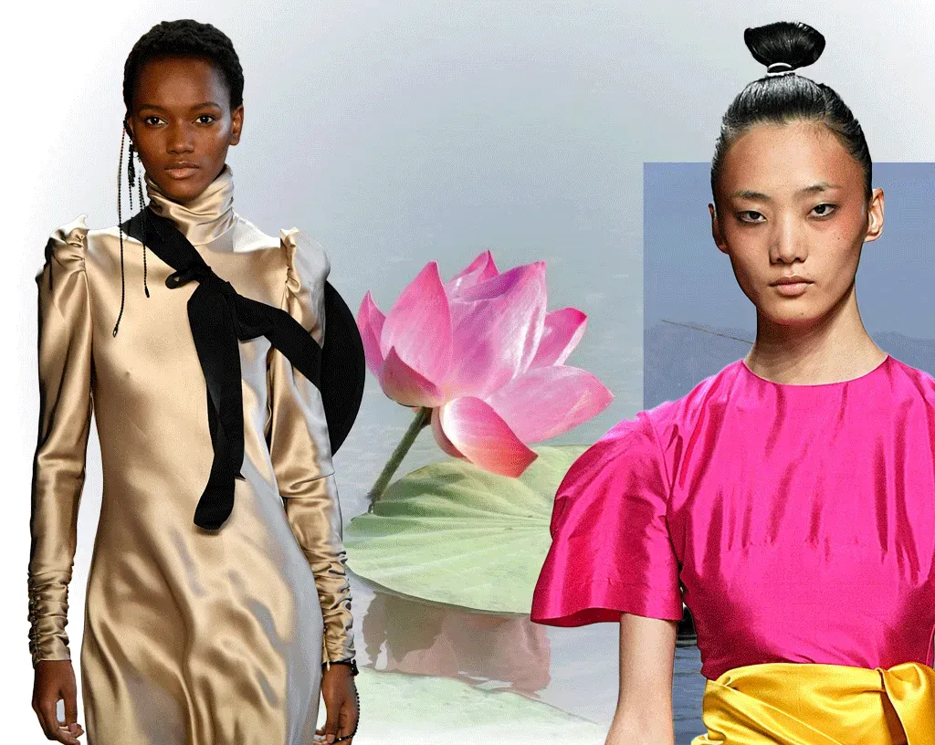 Lụa tơ sen được ứng dụng trong các bộ sưu tập thời trang cao cấp