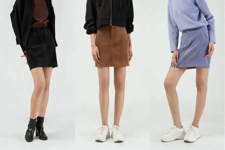 Chân váy mini đa dạng về màu sắc và chất liệu, phù hợp mọi hoàn cảnh.
