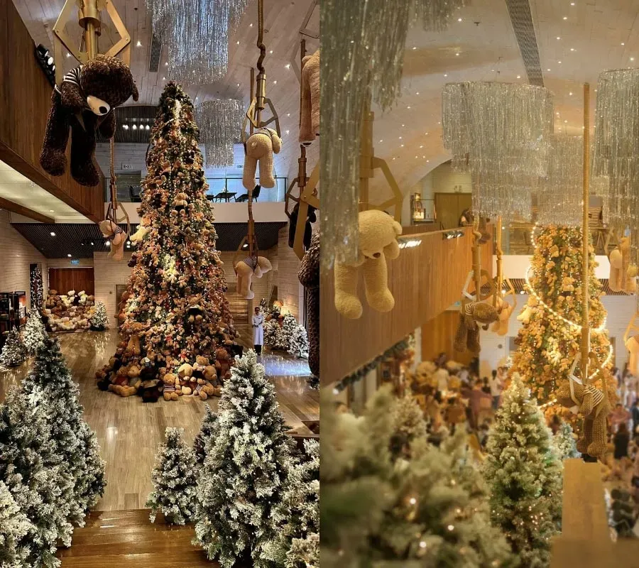 Không gian giáng sinh sang chảnh của quán GEM Café