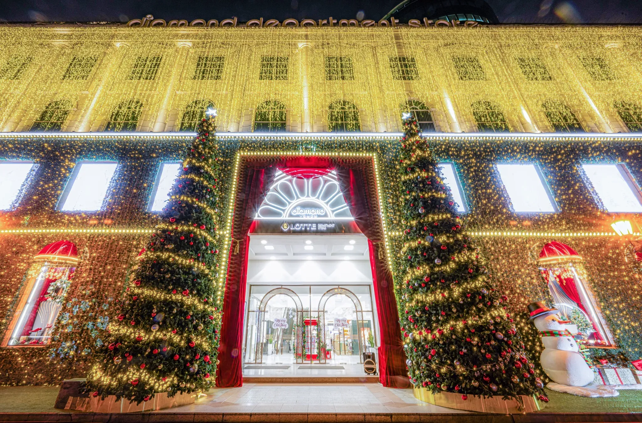 diamond plaza trang trí giáng sinh