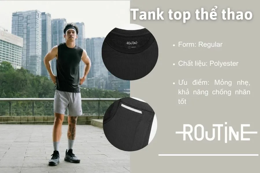 Cực chất và thoáng mát với áo tank top thể thao