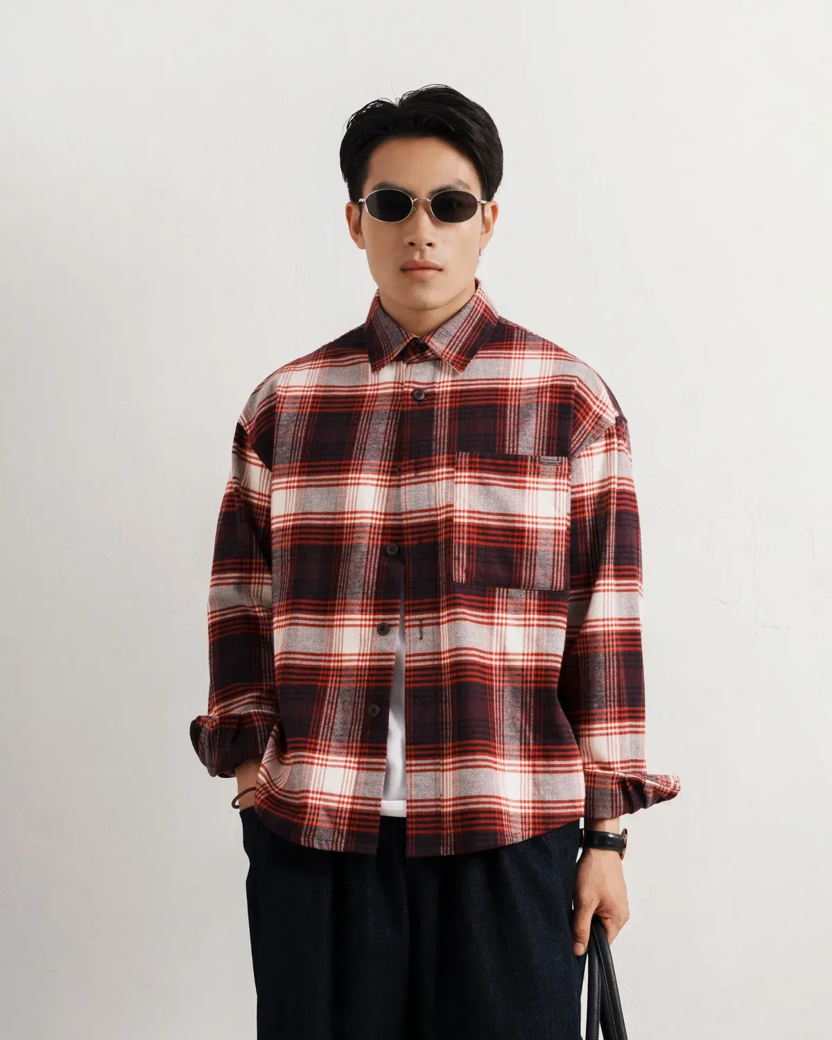 Mẫu áo khoác flannel thu đông ấm áp