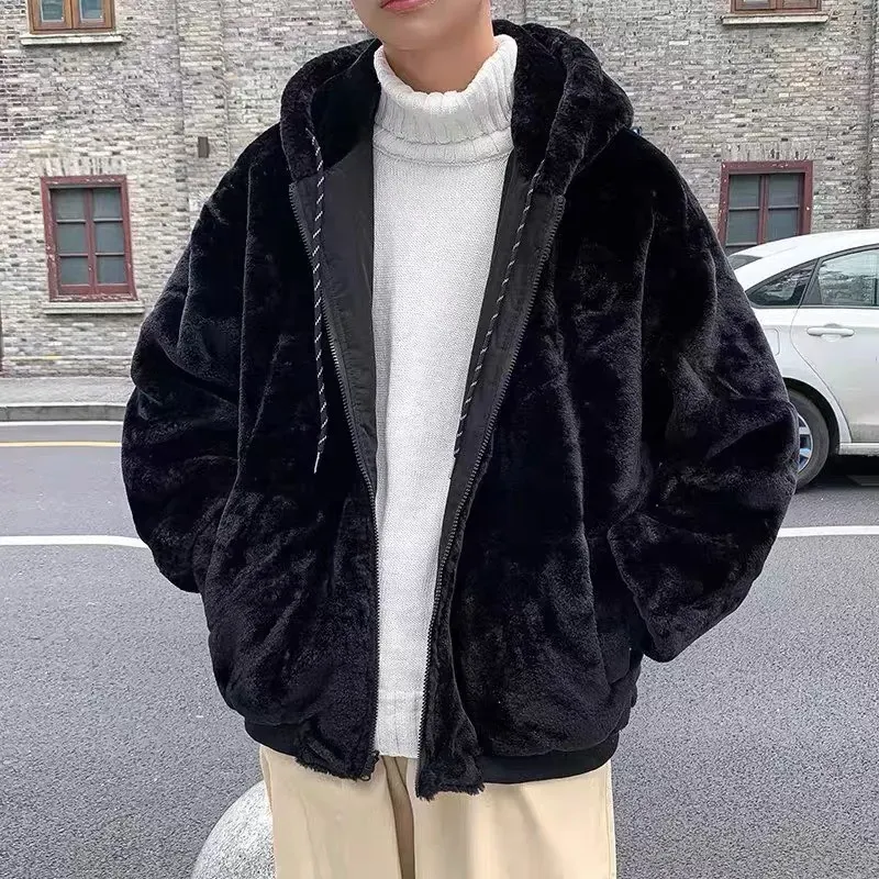 Áo khoác lông nam thu đông siêu ấm áp