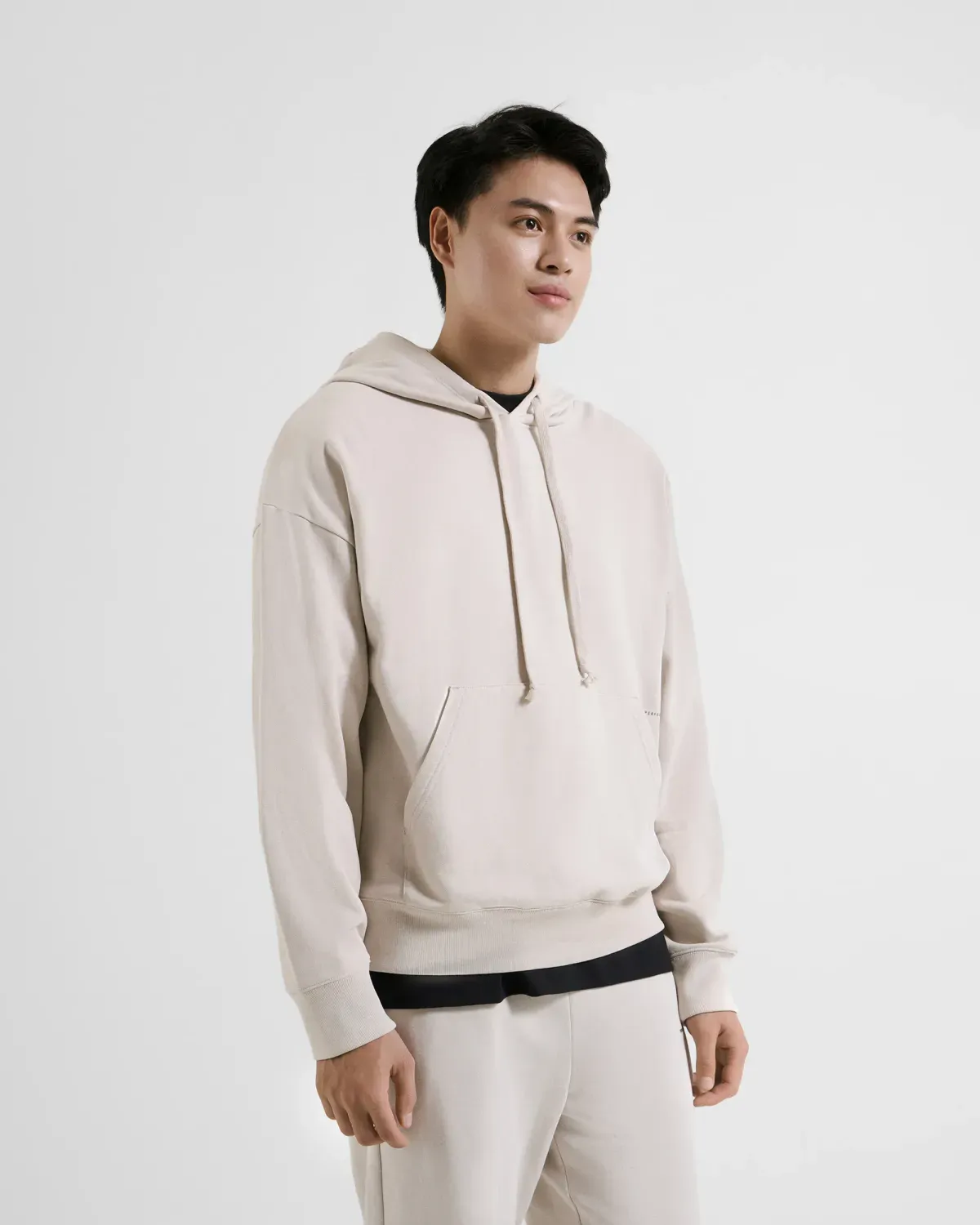 Áo nam mùa đông dáng hoodie vải nỉ unisex tay dài in chữ form loose