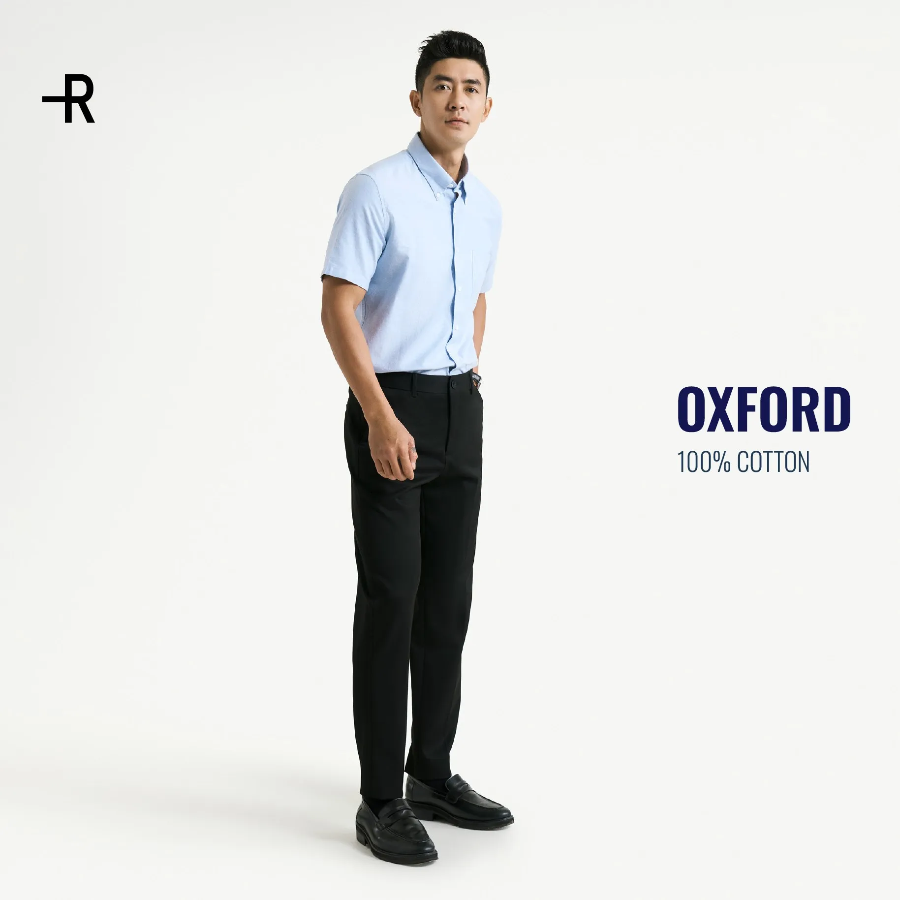 Chuẩn vibe “nam thần học đường” với combo áo sơ mi tay ngắn và quần tây