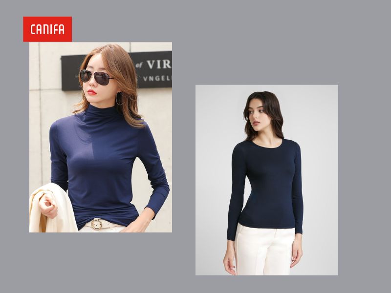 Áo giữ nhiệt nữ màu tím than