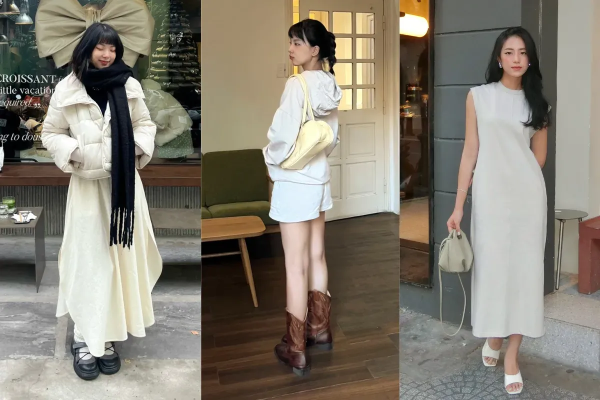 Trang phục màu trắng rất hợp với người mệnh Kim