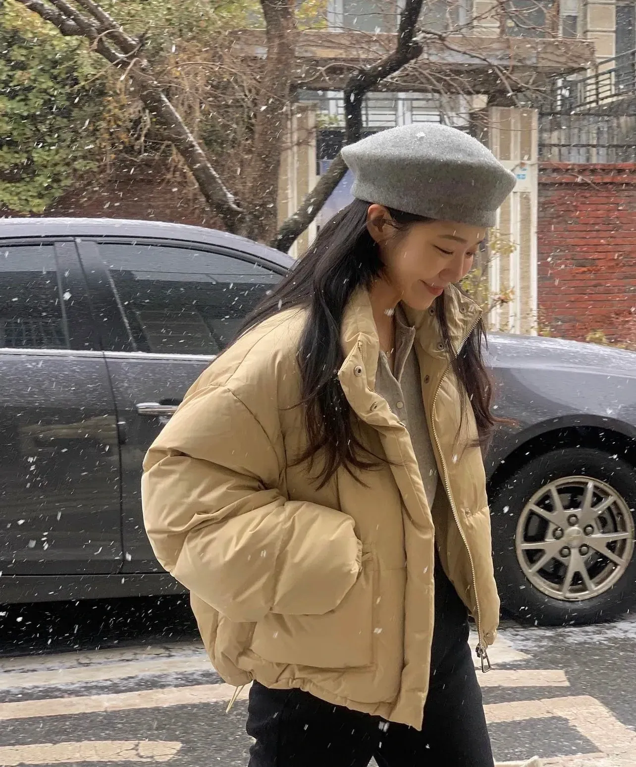 mẫu áo khoác phao ngắn cho nữ