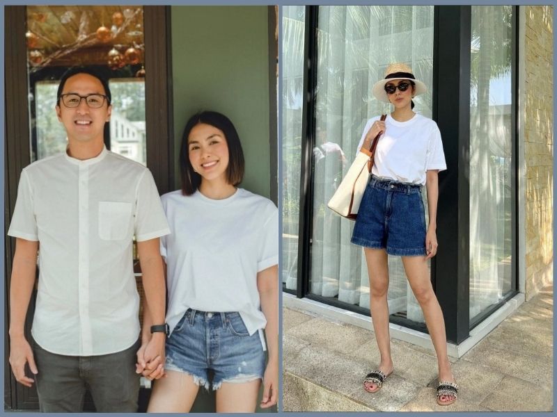 Áo thun trắng phối với quần gì? Chọn ngay item quần sooc