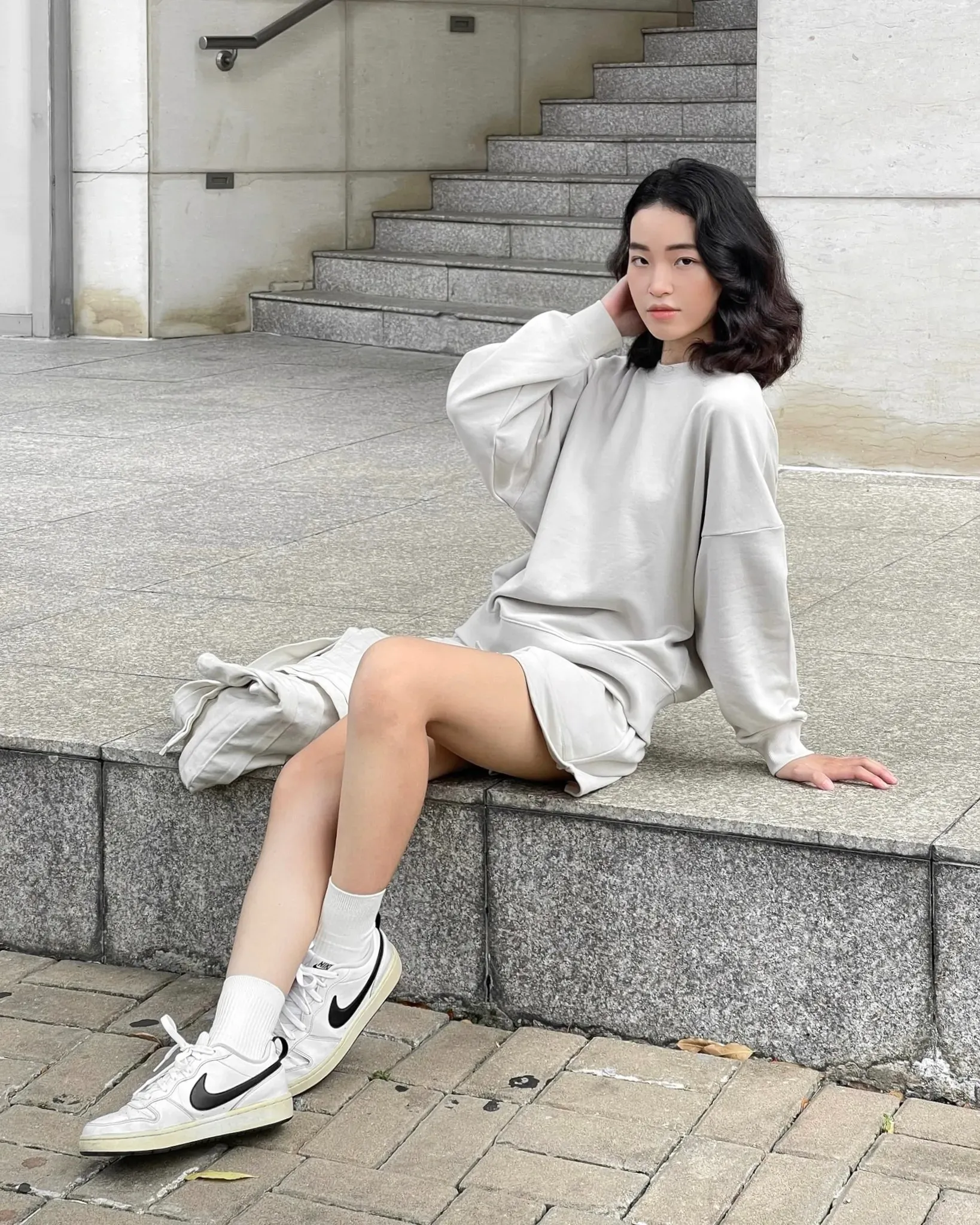 outfit nỉ ấm áp